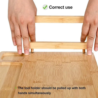 Bamboo Cheese Board And Knife Set