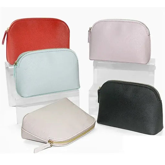 PU Leather Shell Makeup Bag