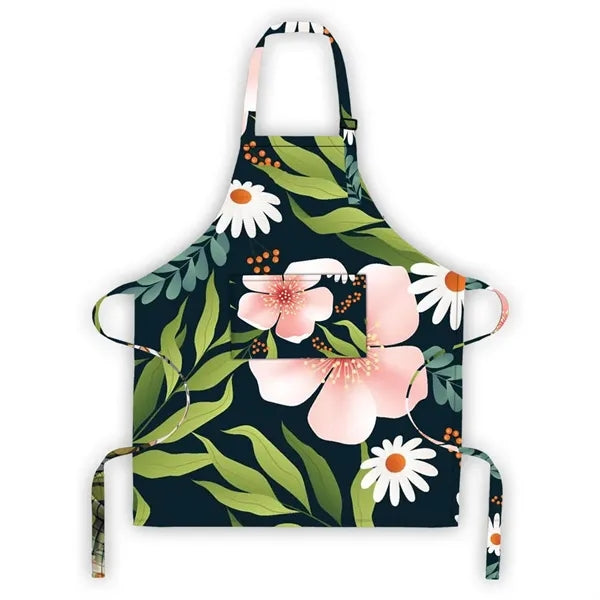 Full Color Dye Sublimated Waterproof Apron With Pouch