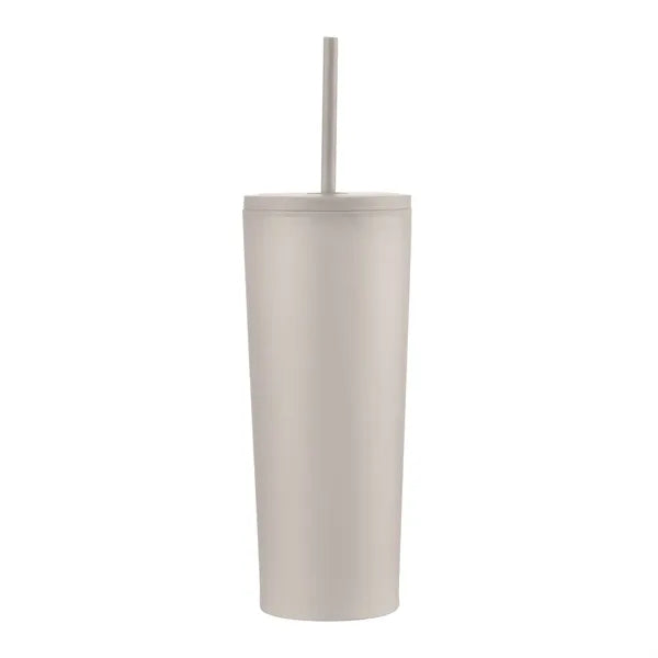 24oz. Double Wall SS / PP Mug with Straw
