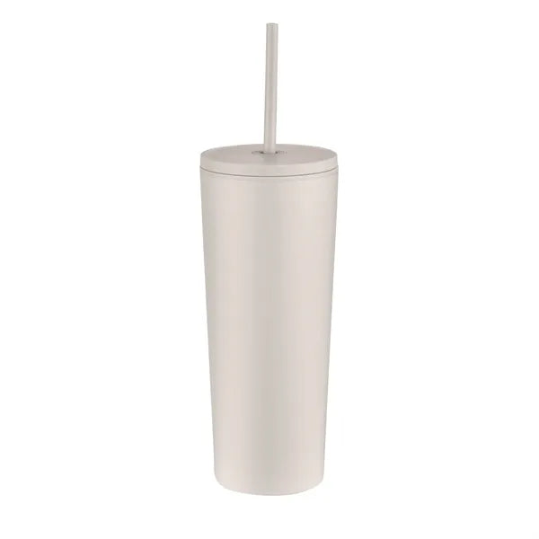 24oz. Double Wall SS / PP Mug with Straw