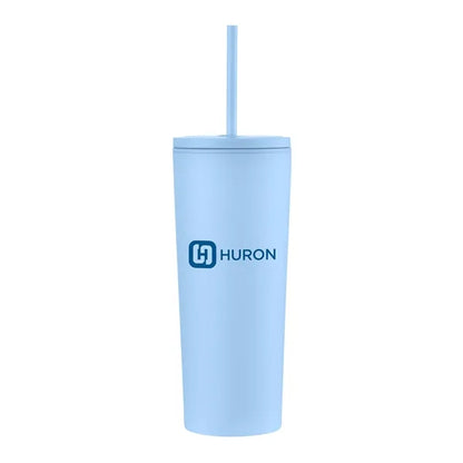 24oz. Double Wall SS / PP Mug with Straw