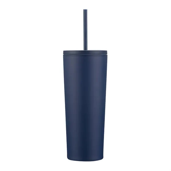 24oz. Double Wall SS / PP Mug with Straw