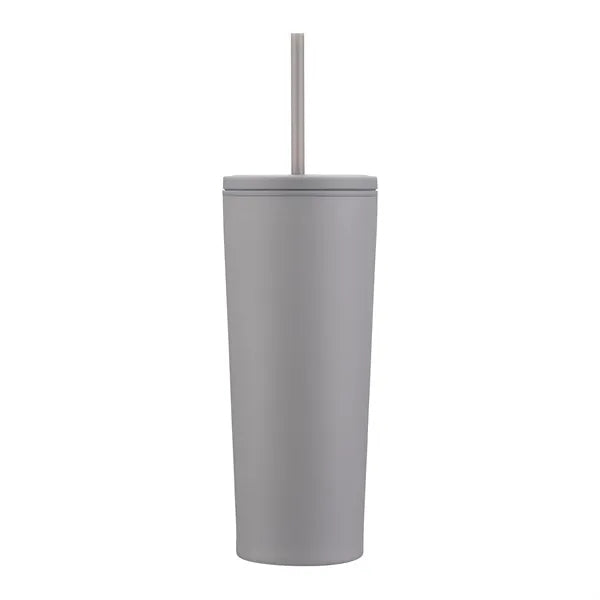 24oz. Double Wall SS / PP Mug with Straw