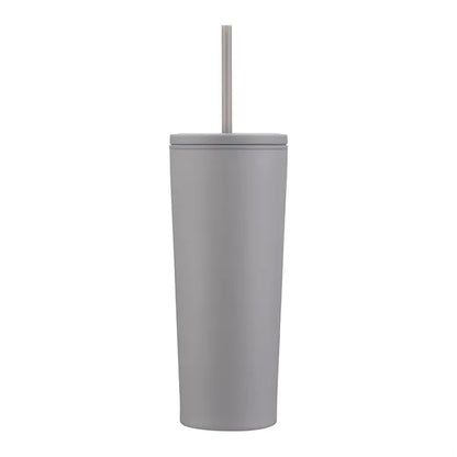 24oz. Double Wall SS / PP Mug with Straw