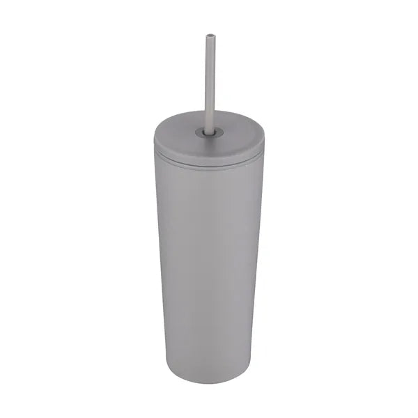 24oz. Double Wall SS / PP Mug with Straw