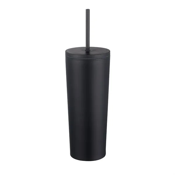 24oz. Double Wall SS / PP Mug with Straw