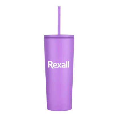 24oz. Double Wall SS / PP Mug with Straw