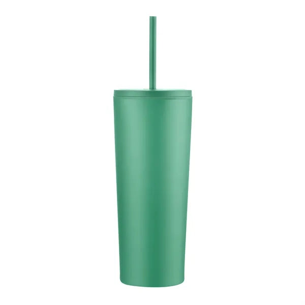 24oz. Double Wall SS / PP Mug with Straw