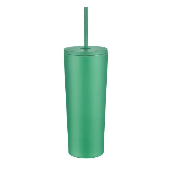 24oz. Double Wall SS / PP Mug with Straw