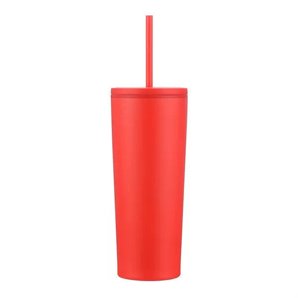 24oz. Double Wall SS / PP Mug with Straw