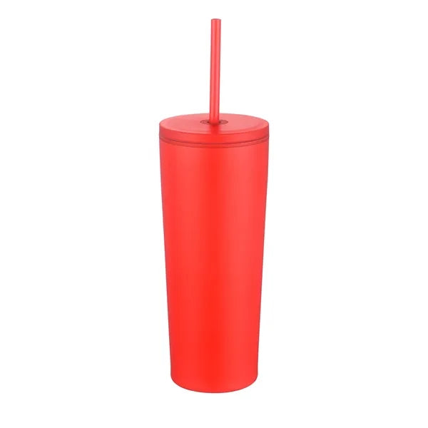 24oz. Double Wall SS / PP Mug with Straw