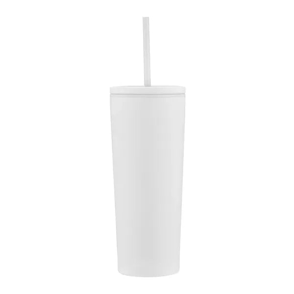 24oz. Double Wall SS / PP Mug with Straw