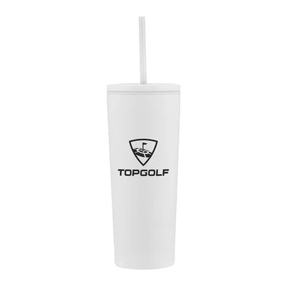 24oz. Double Wall SS / PP Mug with Straw