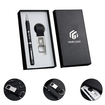Practical stylish festival best pen and keychain gift set