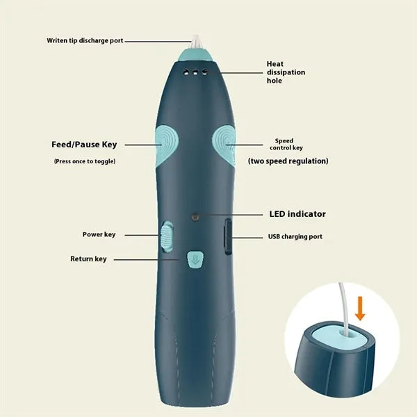 Kids low temperature wireless 3D printing pen toys set