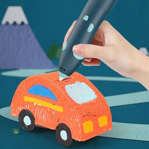 Kids low temperature wireless 3D printing pen toys set