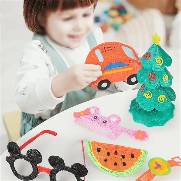 Kids low temperature wireless 3D printing pen toys set