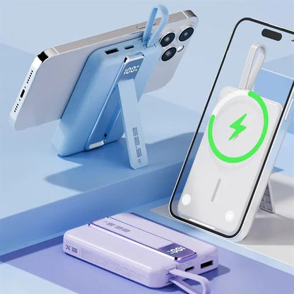Multipurpose 10000mAh Magnetic Wireless Charger Power Bank