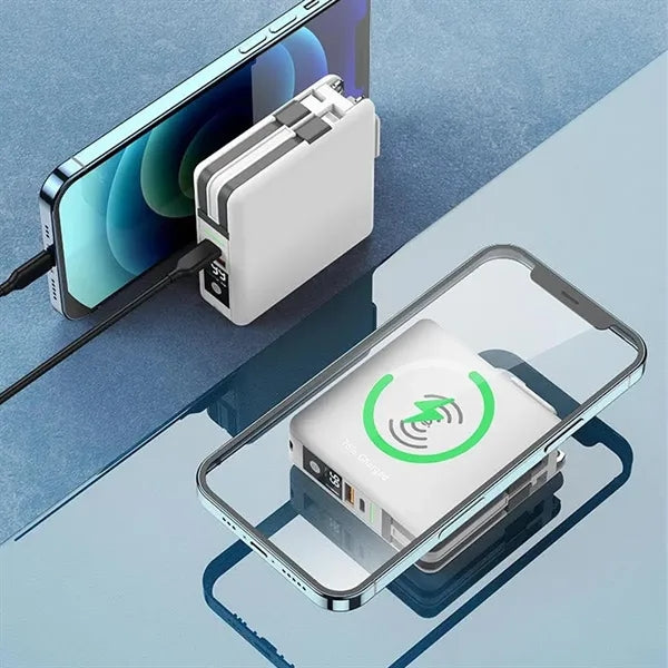 10000 mAh Versatile Portable Charger Power Bank with Plug