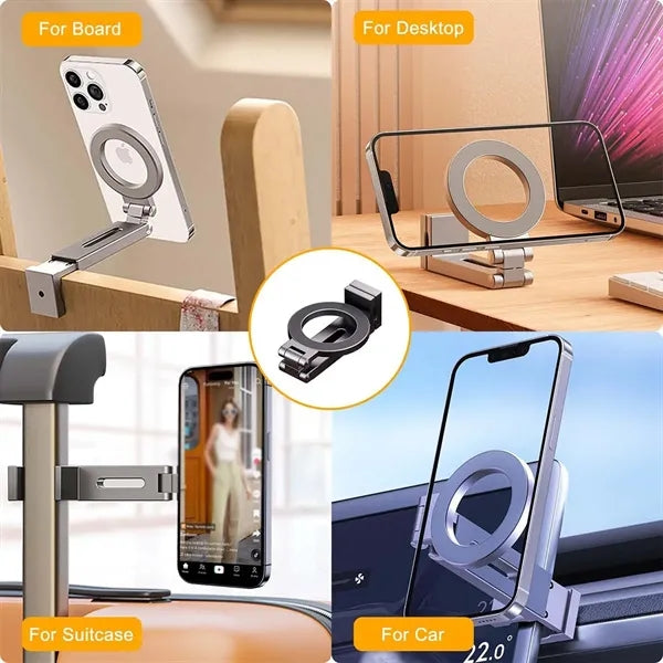 Travel accessories magnetic foldable airplane phone holder