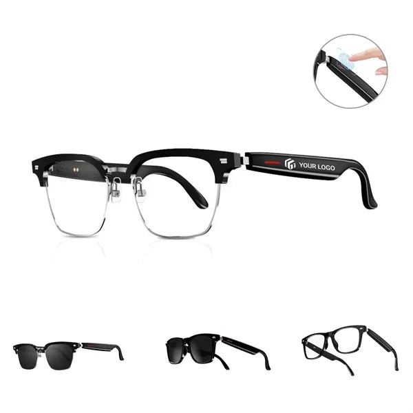 Unisex blue light blocking wireless bluetooth smart glasses