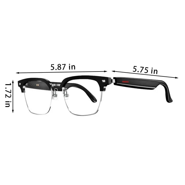 Unisex blue light blocking wireless bluetooth smart glasses