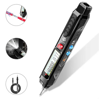 Intelligent voltage tester backlight digital multimeter pen