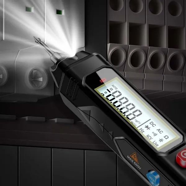 Intelligent voltage tester backlight digital multimeter pen