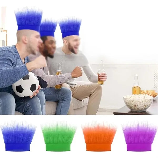 Mardi gras cosplay sport party hairy headband crazy hair wig