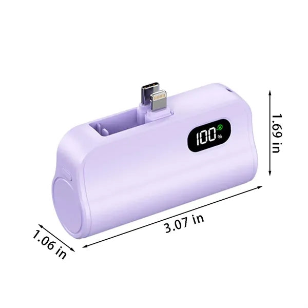 Compatible portable mini charger power bank with phone stand