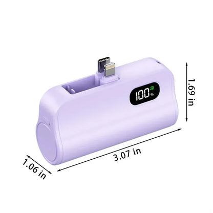 Compatible portable mini charger power bank with phone stand