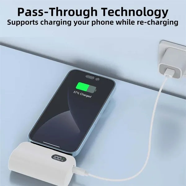 Compatible portable mini charger power bank with phone stand