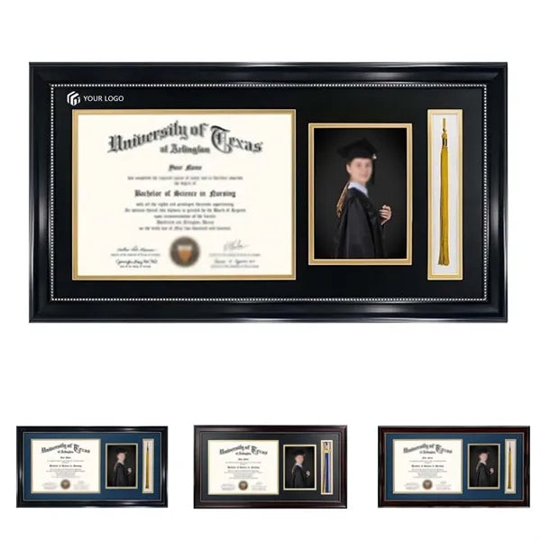 Large graduation picture diploma frame with tassel holder