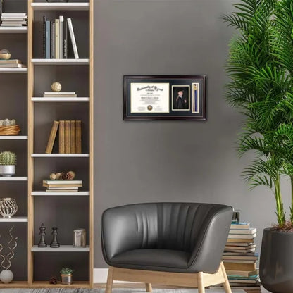 Large graduation picture diploma frame with tassel holder