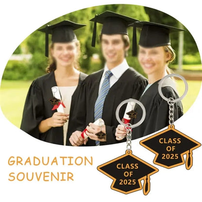 High-quality decorative gifts graduation grad cap keychain