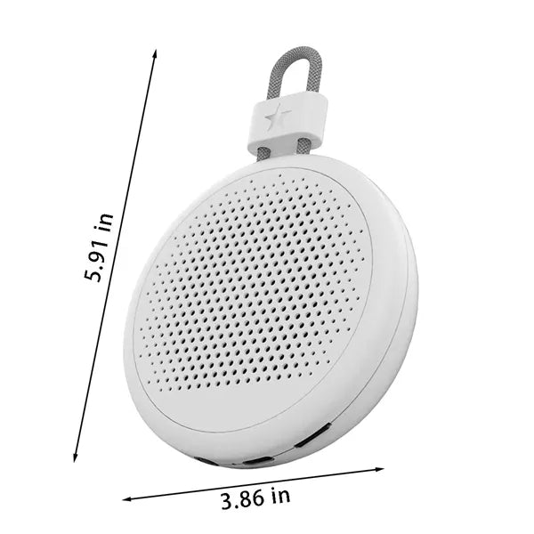 Mini fm radio portable bluetooth speakers with lanyard
