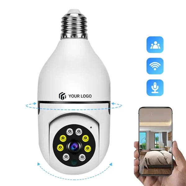 360-degree panoramic wireless outdoor home security camera