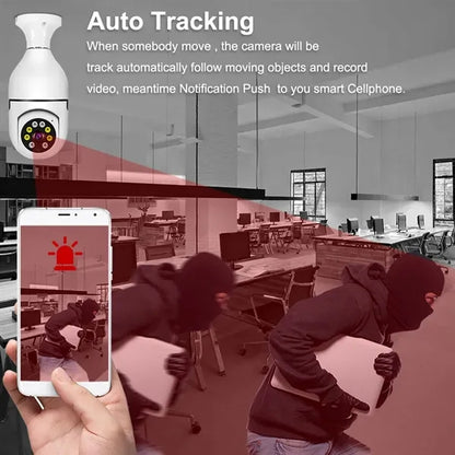 360-degree panoramic wireless outdoor home security camera