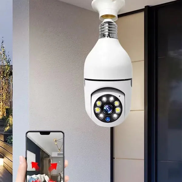 360-degree panoramic wireless outdoor home security camera