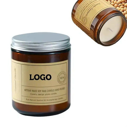 MOQ 10 pcs 6.7 OZ Aromatic Soy Wax Candle