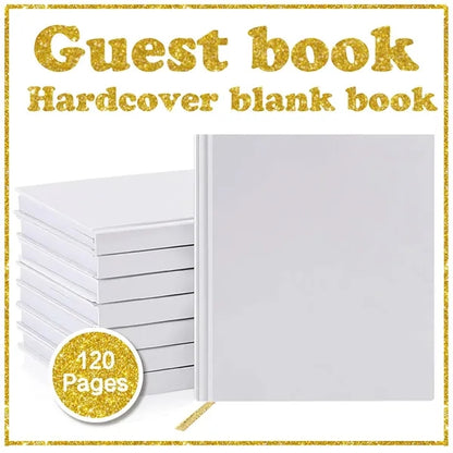 Multipurpose Wedding Signature Guest Book Blank Notebook