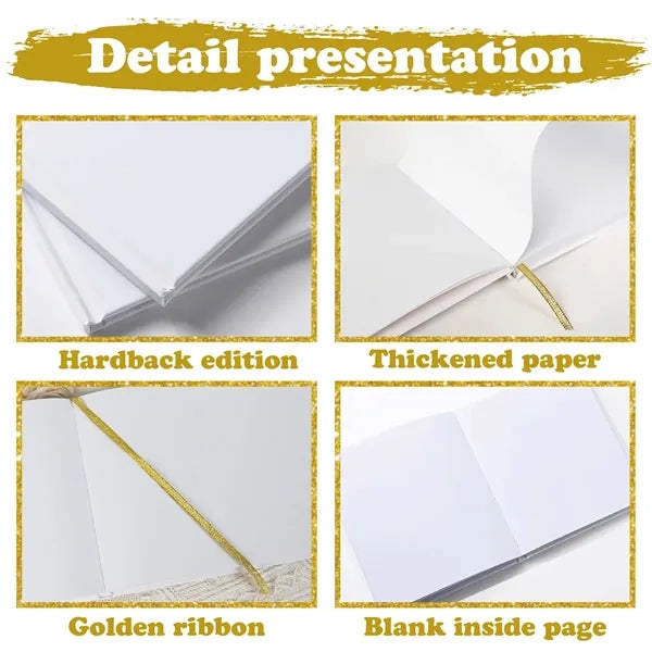 Multipurpose Wedding Signature Guest Book Blank Notebook