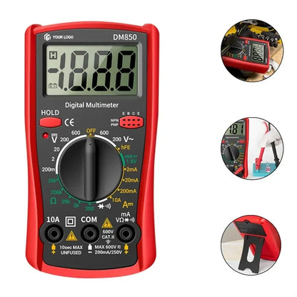 Portable high precision lcd display digital multimeter