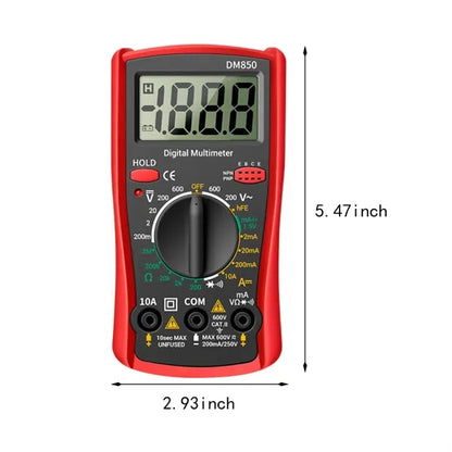 Portable high precision lcd display digital multimeter