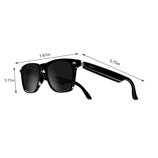 Smart wireless dual stereo audio ai translation glasses