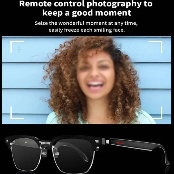 Smart wireless dual stereo audio ai translation glasses