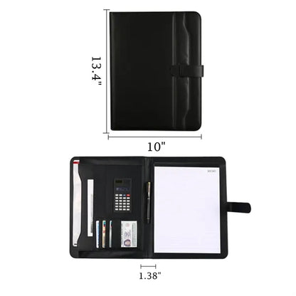PU Leather Business Folder With Calculator & Notepad