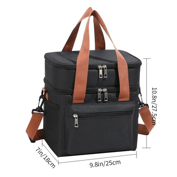 Large capacity double layer camping picnic insulation bag