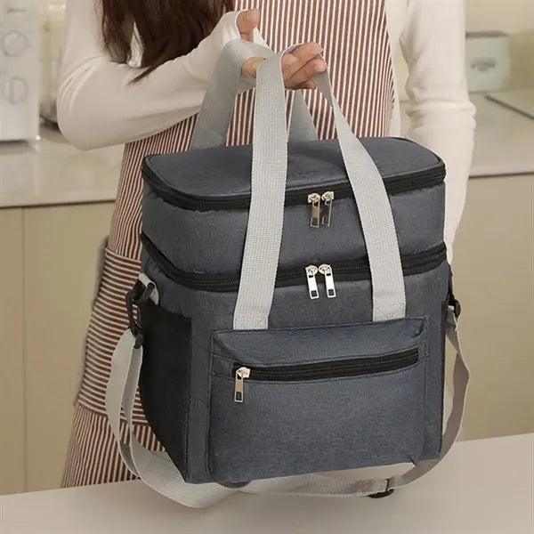 Large capacity double layer camping picnic insulation bag